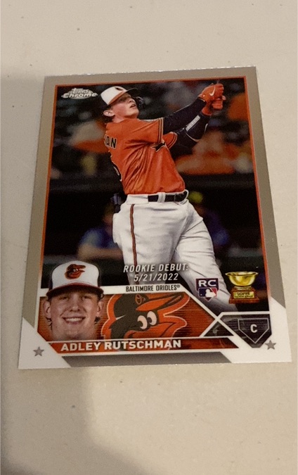 2023 Topps Chrome Update #USC1 Adley Rutschman — front