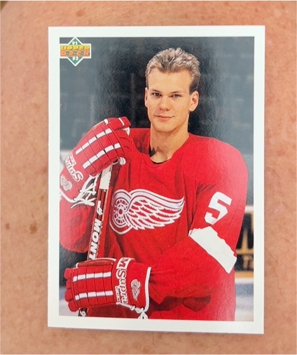 1991-92 Upper Deck #584 Nicklas Lidstrom Young Guns — front