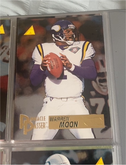1995 Pinnacle #201 Warren Moon — front