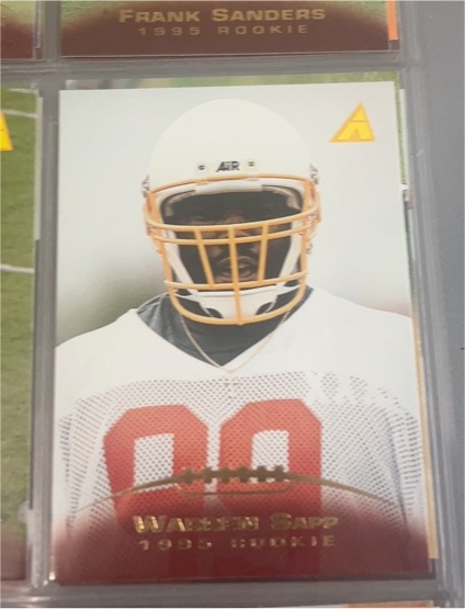 1995 Pinnacle #222 Warren Sapp — front