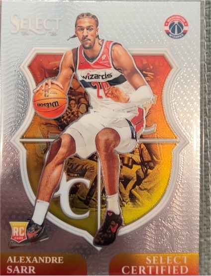 2024-25 Panini Select #7 Alexandre Sarr Select Certified — front