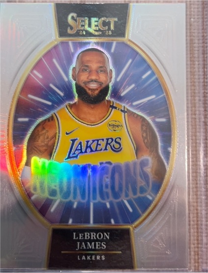 2024-25 Panini Select Neonicons #7 LeBron James — front