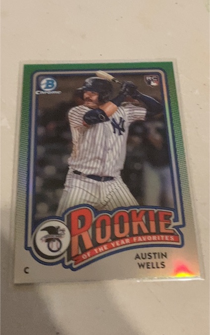 2024 Bowman #ROY-2 Austin Wells Rookie of the Year Favorites — front
