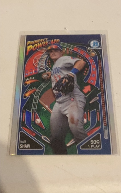 2024 Bowman Chrome Prospect Power-Up #PP-16 Matt Shaw — front