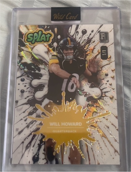 2025 Wild Card Splat #SBORA02-WH Will Howard — front