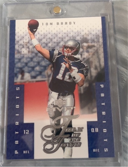 2003 Upper Deck MVP Talk of the Town #TT-12 Tom Brady — front