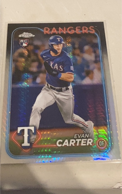 2024 Topps Chrome #136 Evan Carter — front