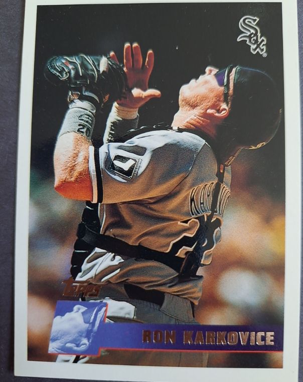 1996 Topps #52 Ron Karkovice Chicago White Sox — front