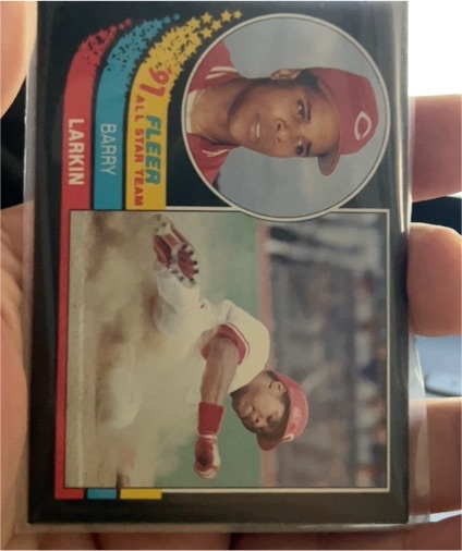 1991 Fleer #2 Barry Larkin '91 Fleer All-Star Team — front