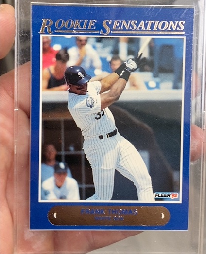1992 Fleer Rookie Sensations #1 Frank Thomas — front