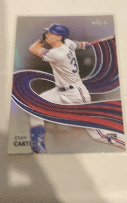 2024 Topps Chrome Strokes #S-23 Evan Carter — front