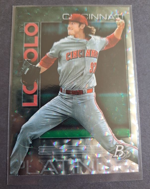 2020 Bowman Platinum #TOP-92 Nick Lodolo — front