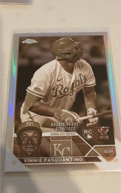 2023 Topps Chrome Update #USC85 Vinnie Pasquantino — front