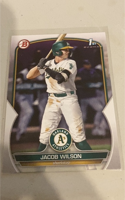 2023 Bowman Draft #BD-121 Jacob Wilson — front