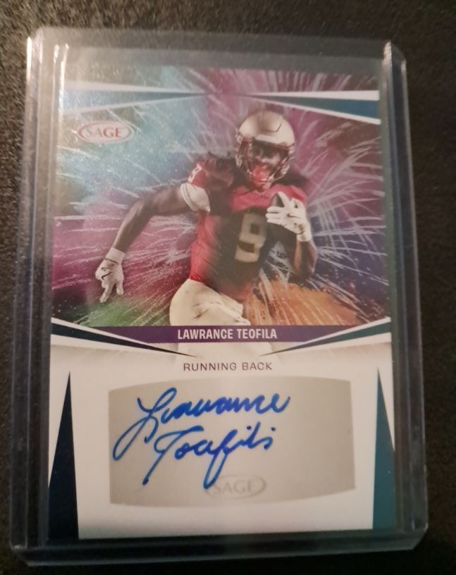 2025 Sage High Series Football #A-LT Lawrance Teofila — front