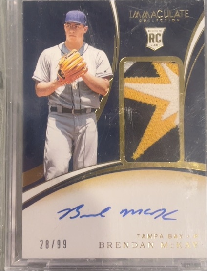 2020 Panini Immaculate Collection #28 Brendan McKay — front