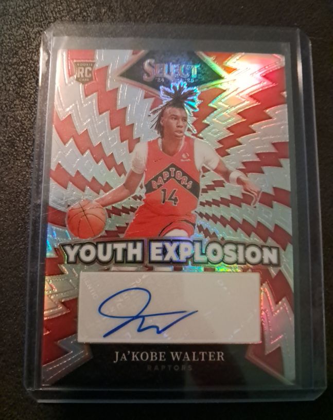 2024-25 Panini Select #YE-JAK Ja'Kobe Walter Youth Explosion RC Auto — front