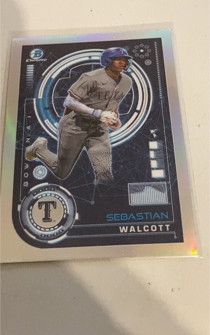 2024 Bowman Chrome #BAI-12 Sebastian Walcott — front