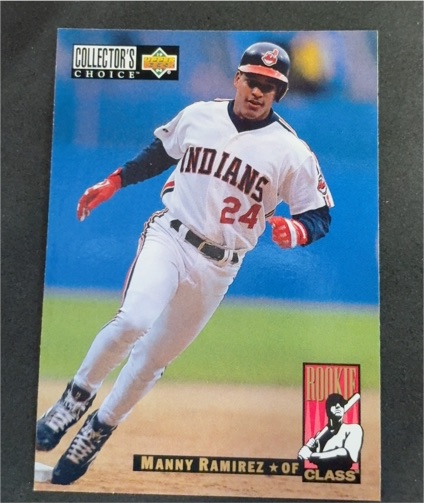 1994 Upper Deck Collector's Choice Rookie Class #16 Manny Ramirez — front