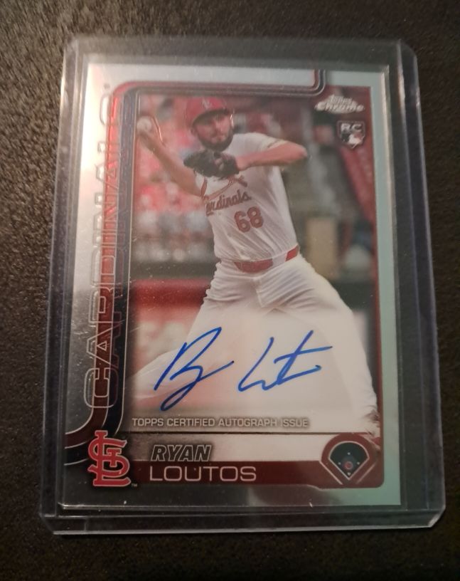 2025 Topps Chrome #RA-RLO Ryan Loutos Rookie Autograph — front