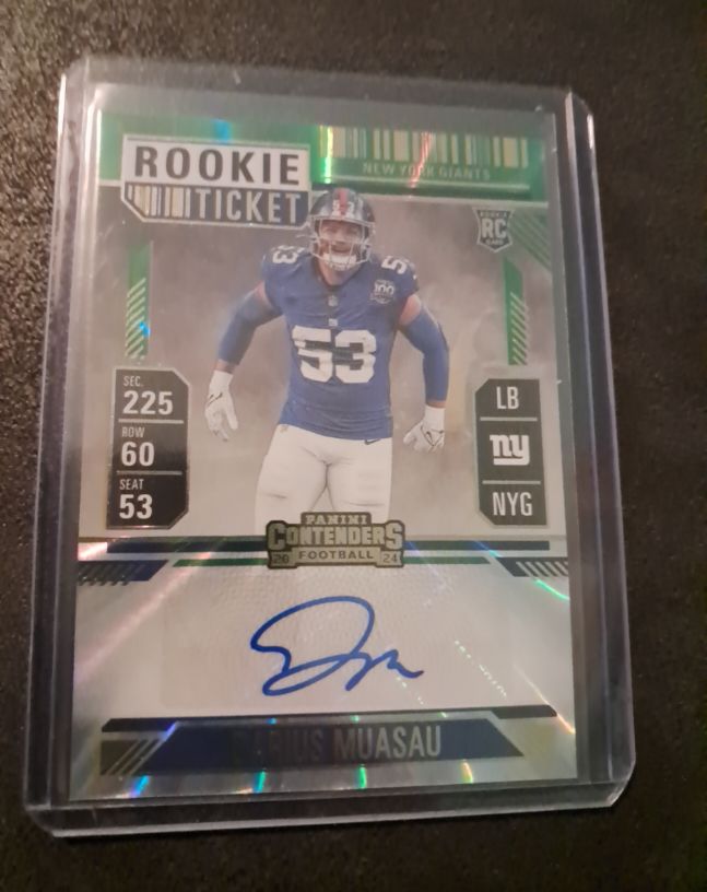 2024 Panini Contenders #237 Darius Muasau Rookie Ticket — front