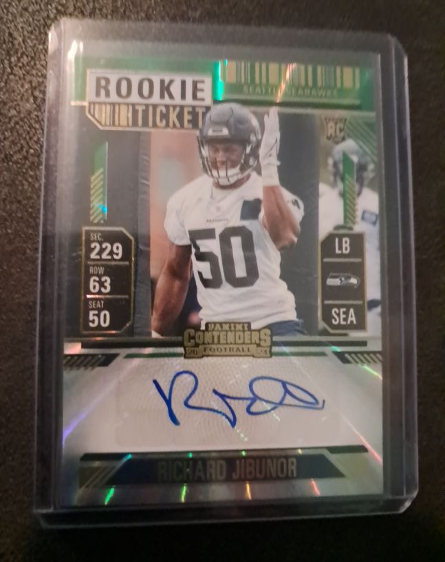 2024 Panini Contenders Football Rookie Ticket #229 Richard Jibunor — front