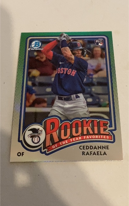2024 Bowman Chrome Rookie of the Year Favorites #ROY-5 Ceddanne Rafaela — front