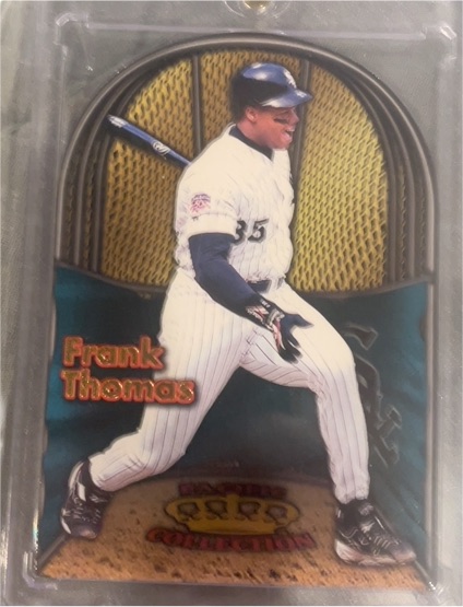 1998 Pacific Crown Collection In The Cage Die Cuts #5 Frank Thomas — front