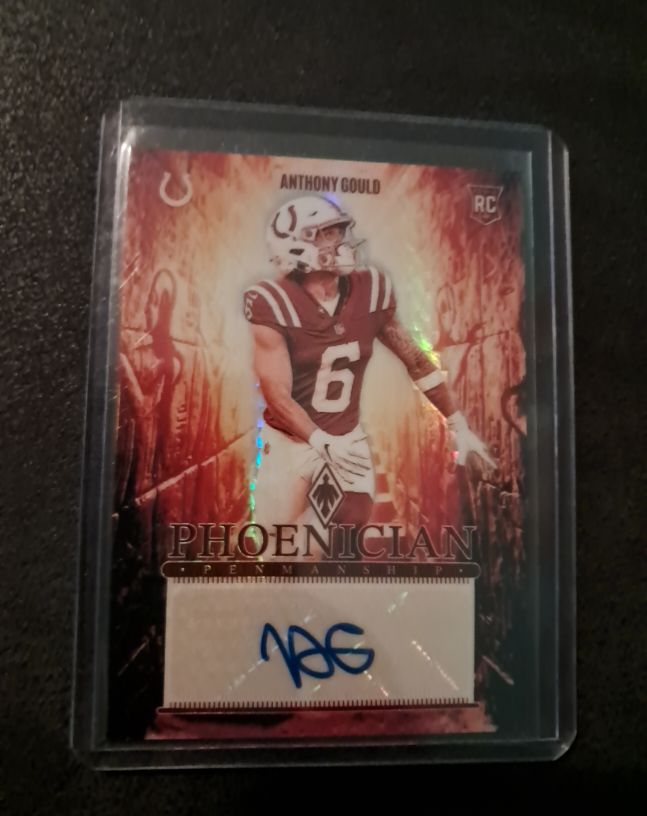 2024 Panini Phoenix Phoenician Penmanship #PRP-AGD Anthony Gould Rookie Auto — front