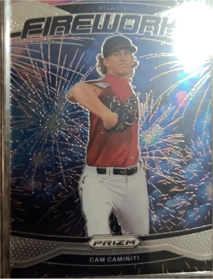 2025 Panini Prizm Fireworks #24 Cam Caminiti — front