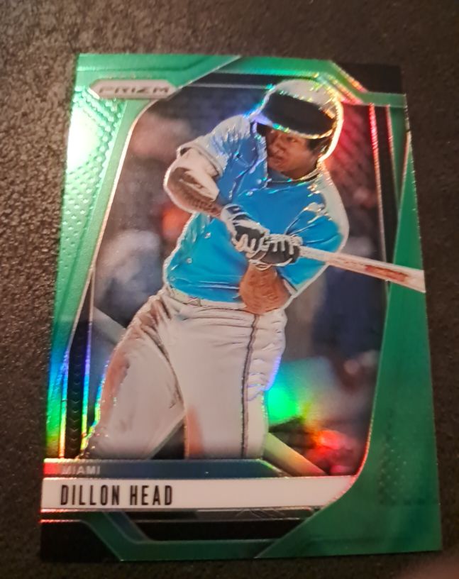 2025 Panini Prizm Dillon Head Green Prizm — front