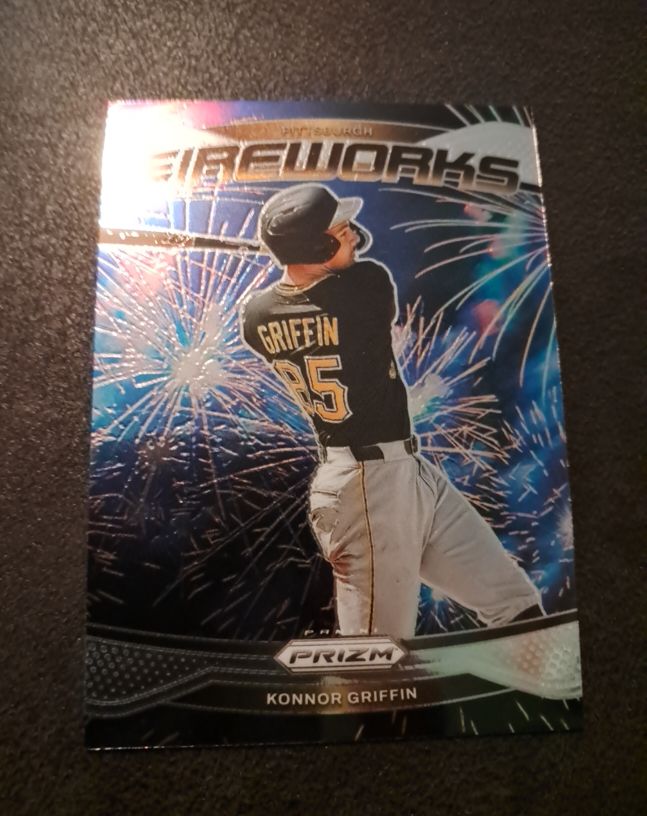 2025 Panini Prizm Fireworks #25 Konnor Griffin — front