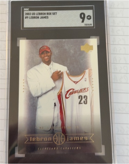 2003 Upper Deck Box Set #9 LeBron James — front