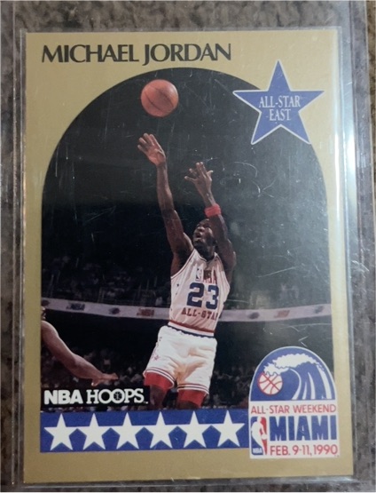 1990 NBA Hoops #5 Michael Jordan All-Star East — front