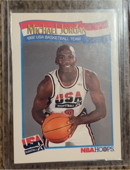 1991-92 NBA Hoops #579 Michael Jordan — front