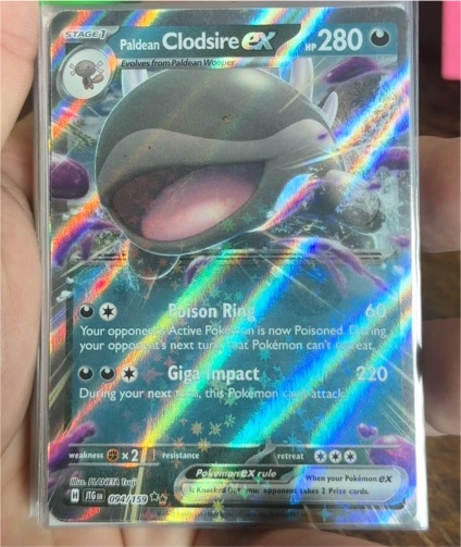 2025 Pokémon TCG Journey Together #094 Paldean Clodsire ex — front
