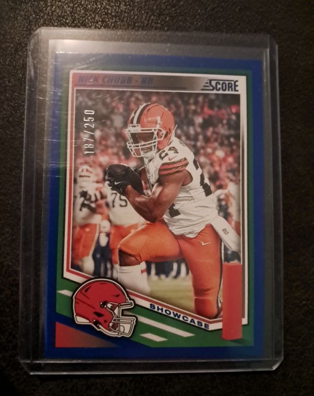 2025 Panini Score Showcase #Nick Chubb — front