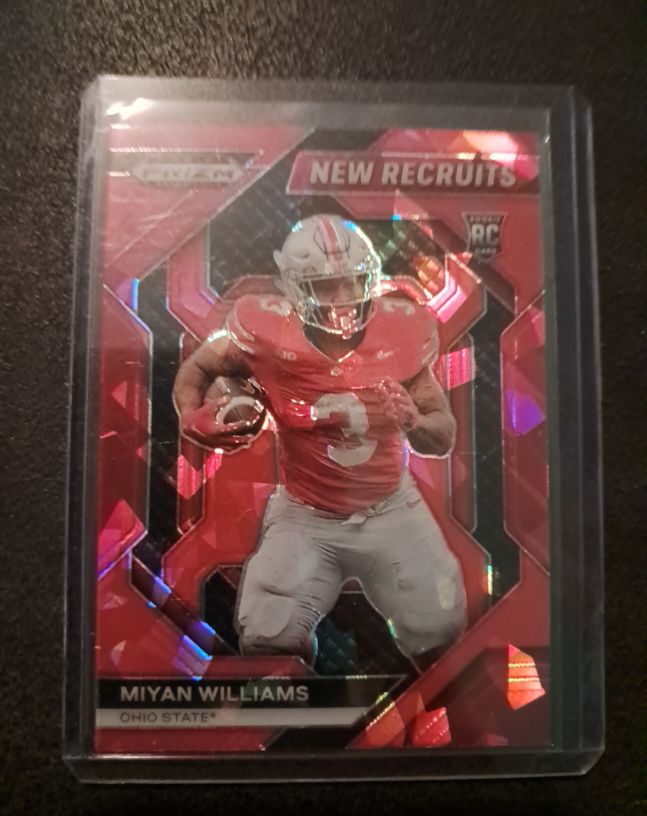 2024 Panini Prizm Draft Picks New Recruits Red Ice #NR-MWS Miyan Williams — front