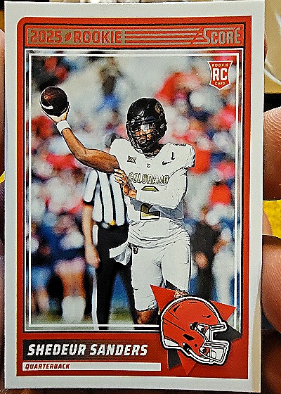 2025 Panini Score #15 Shedeur Sanders — front