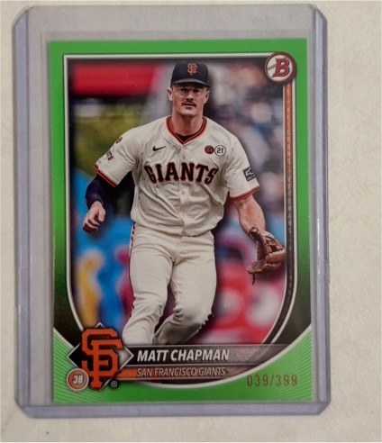 2025 Bowman #74 Matt Chapman — front