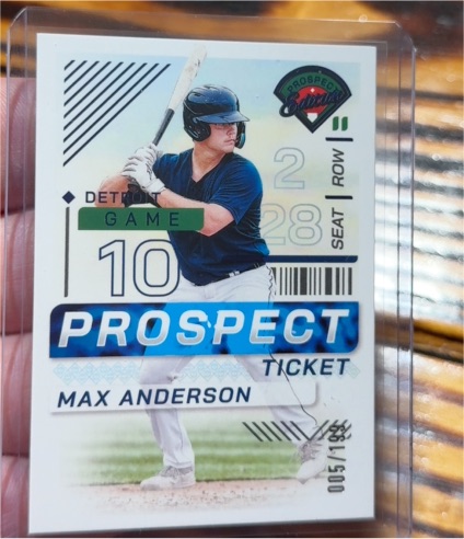 2024 Panini Prospect Edition #49 Max Anderson — front