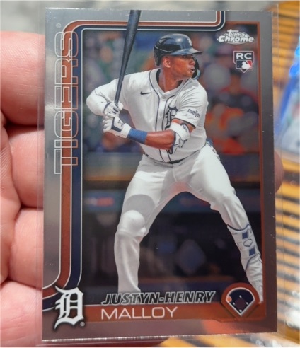 2025 Topps Chrome #224 Justyn-Henry Malloy — front