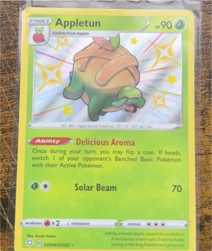 2021 Pokémon SV014 Appletun Shining Fates Shiny Vault — front