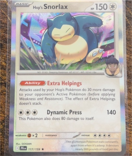 2025 Pokémon TCG SV09: Journey Together #117 Hop's Snorlax — front