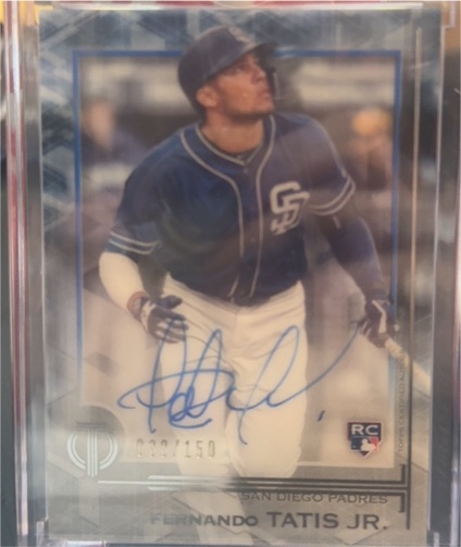 2019 Topps Tribute #TA-FTJ Fernando Tatis Jr. — front