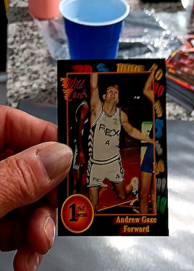 1992 Wild Card Collegiate #45 Andrew Gaze — front