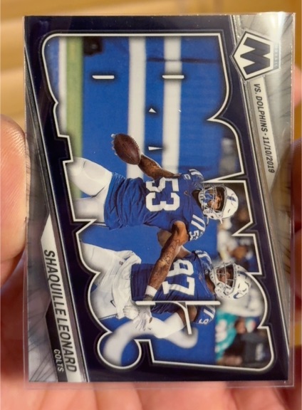2023 Panini Mosaic #B-SL Shaquille Leonard — front