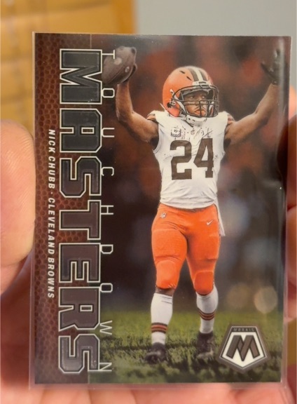 2023 Panini Mosaic Touchdown Masters #TM-NC Nick Chubb — front