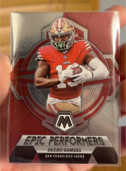 2023 Panini Mosaic Epic Performers #EP-DS Deebo Samuel — front