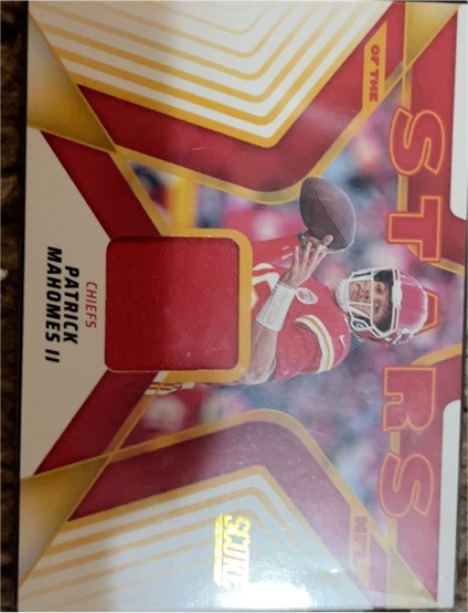 2025 Panini Score Stars of the NFL #SNJ-PMS Patrick Mahomes II — front